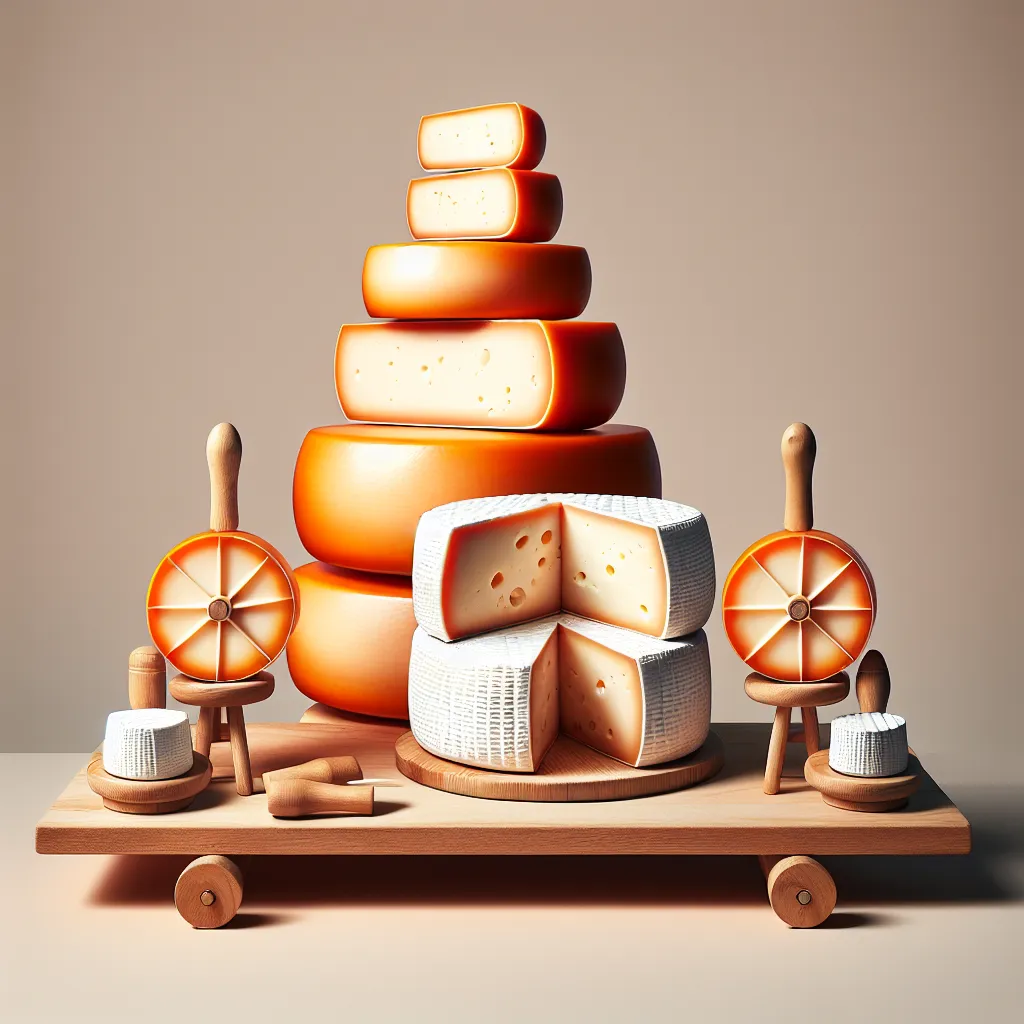 Räder von Pyrenäen-Käse