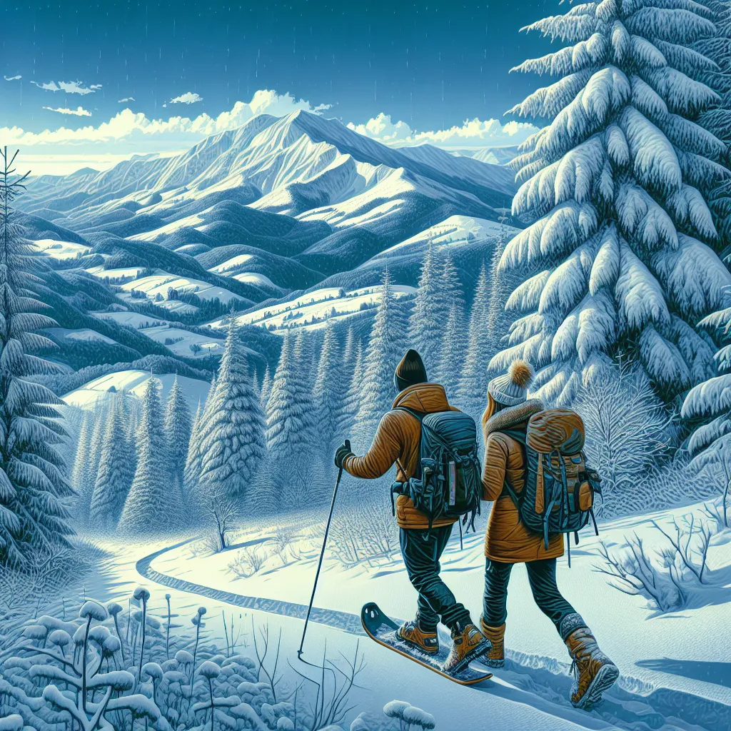 Snowshoeing in Guzet