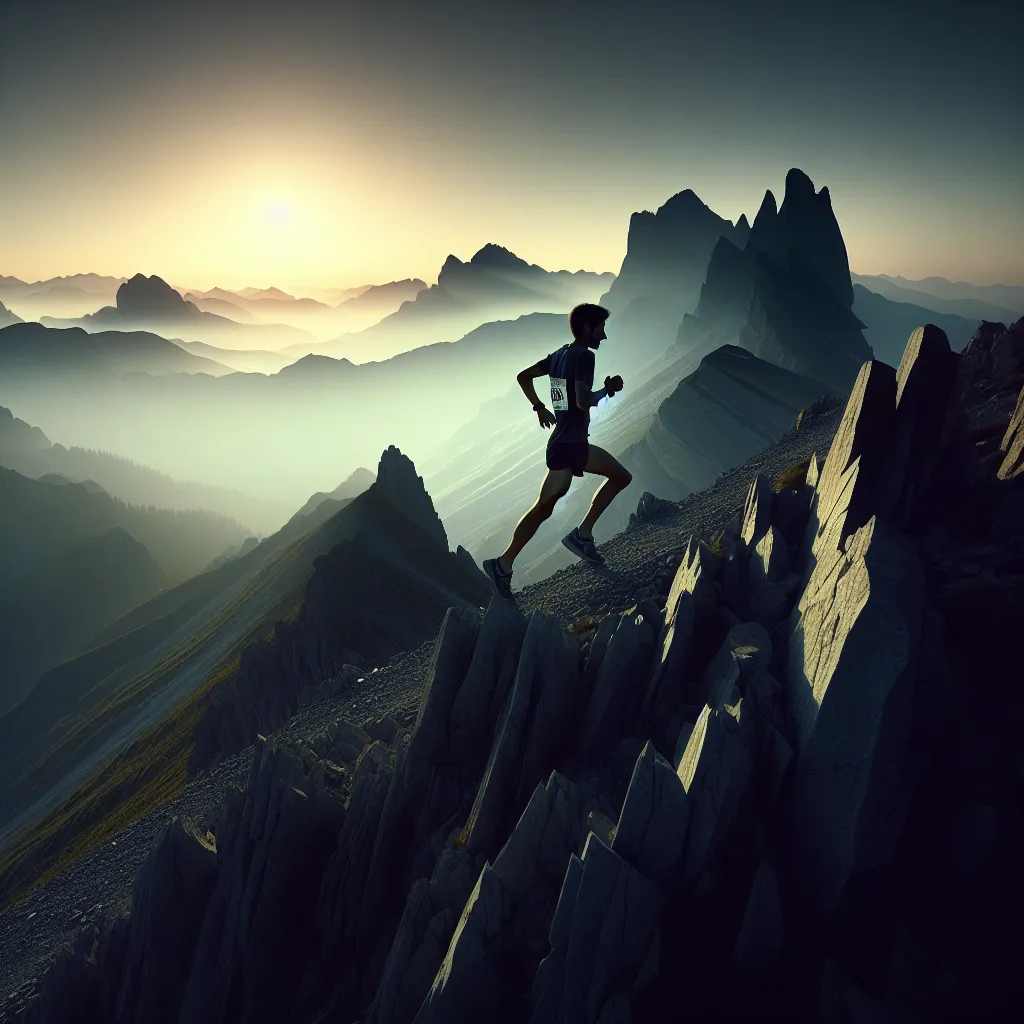 Hoge bergkam tijdens de UltrAriège